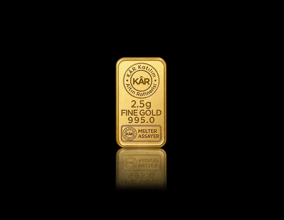 2,5g Gram Külçe Altın 995.0