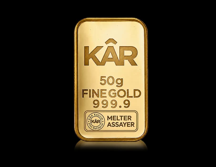 50g Gold Minted Bar 999.9