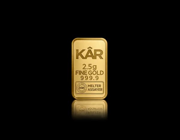 2.5g Gold Minted Bar 999.9