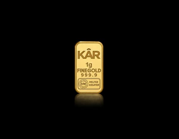1g Gold Minted Bar 999.9