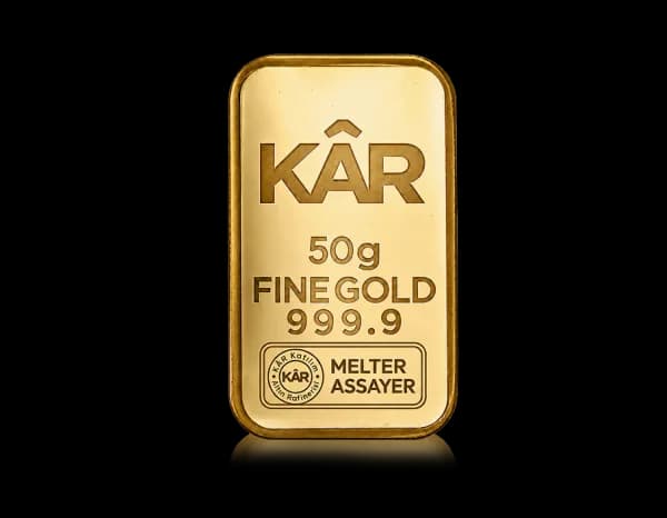 50g Gold Minted Bar 999.9