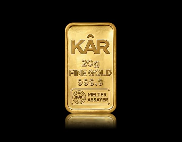 20g Gold Minted Bar 999.9