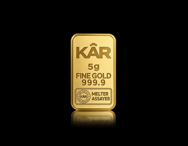 5g Gold Minted Bar 999.9