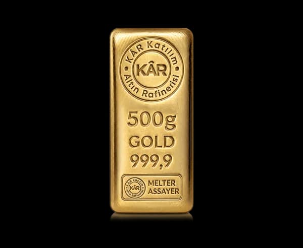 500g Gold Minted Bar 999.9